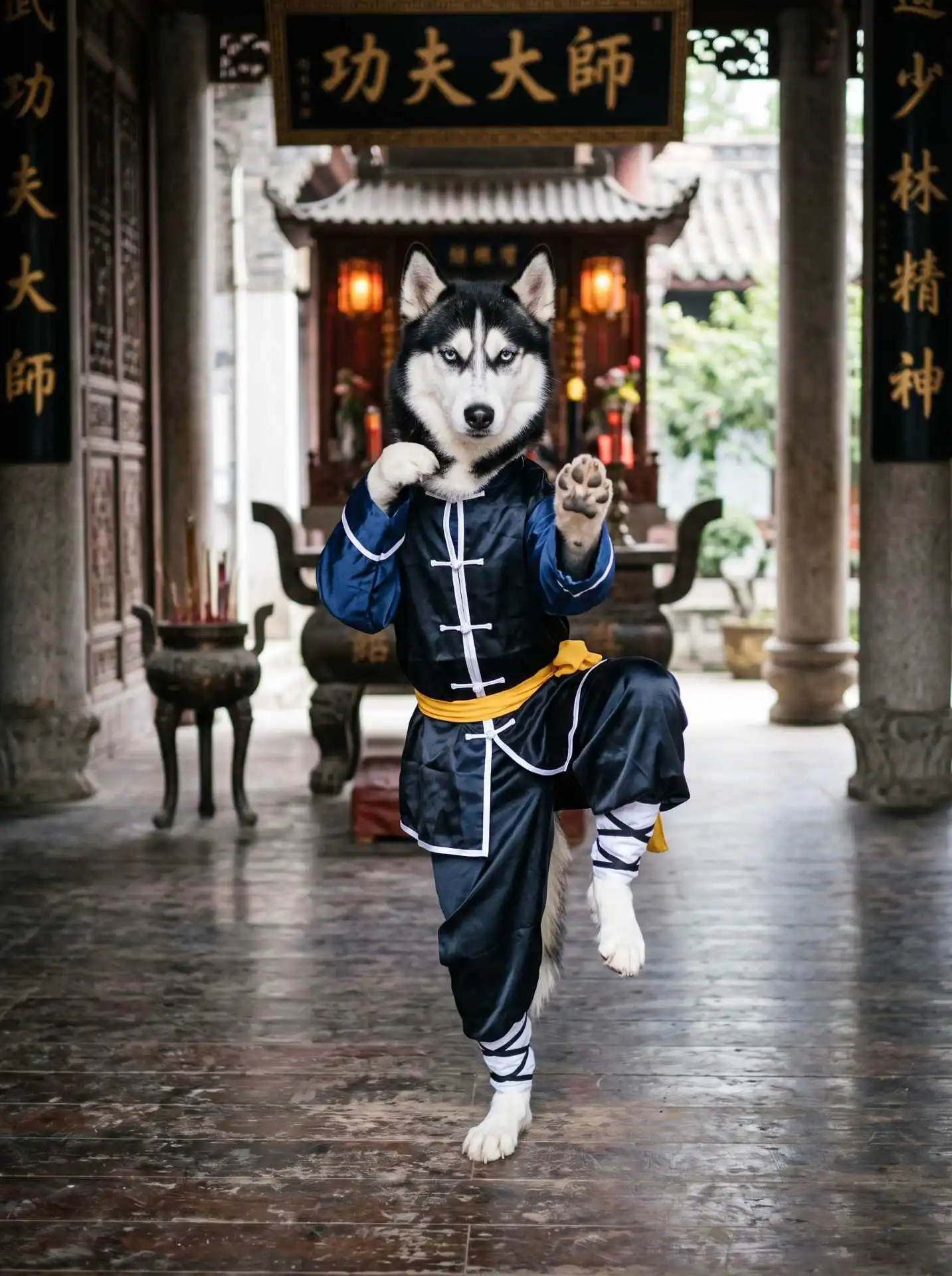 Mestre de Kung Fu Husky